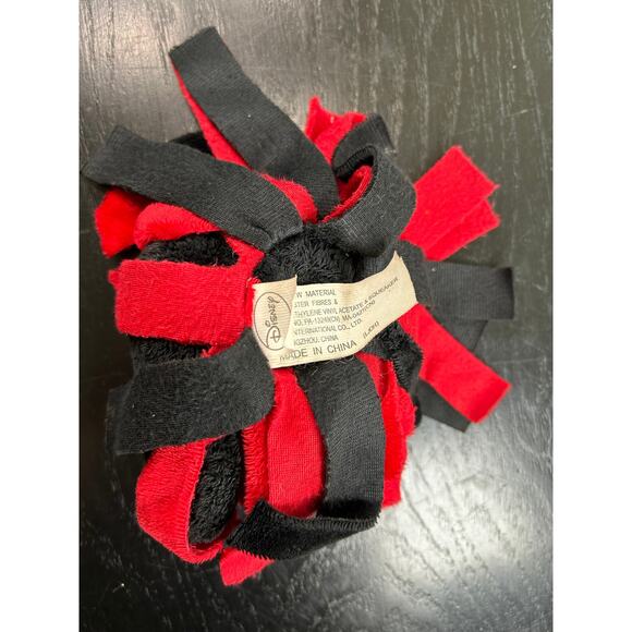 Vintage Disney- Mickey Mouse Plush- head with tassels- red and black preowned - Picture 5 of 7